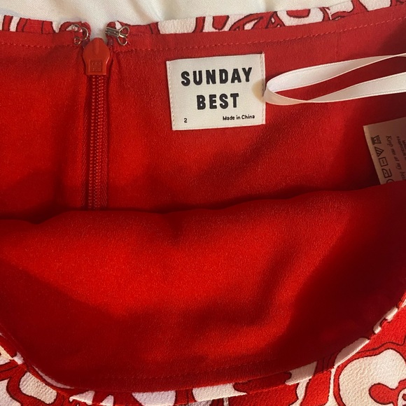 ARITZIA: Sunday Best Floral Hawaiian Skirt “mini bobbi” ❤️ 🤍 - Picture 3 of 3